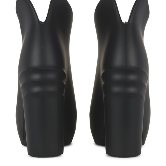 NEW IN BOX Authentic GIVENCHY Monumental Mallow Wedge Shoes Boots In Rubber - Picture 3 of 6